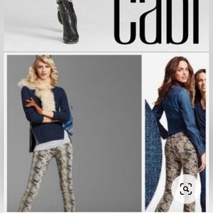 Diamondback snack print skinny jeans